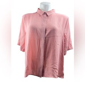 H&M Button Down Pink Blouse